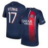 Paris Saint-Germain 2023-24 Vitinha 17 Hjemme - Herre Fotballdrakt